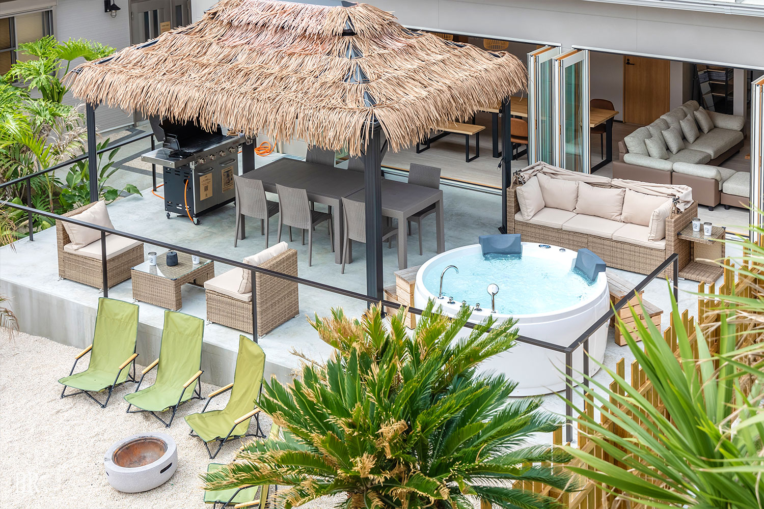 Private Terrace Space for Dining, Spa Experiences & Campfires